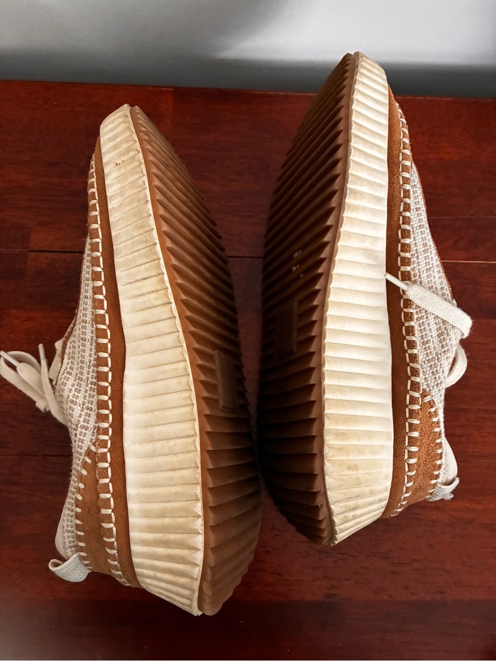 Dolce Vita size 8 Dolan platform sneaker in sandstone white - Picture 6 of 8
